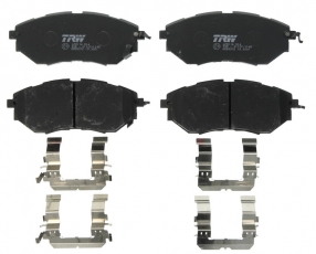 Купить GDB3372 TRW Тормозные колодки  Subaru с звуковым предупреждением износа